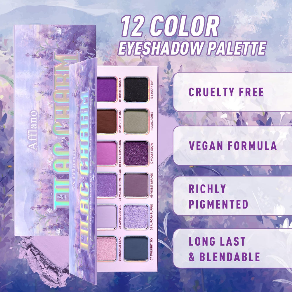 BEUSELF purple palette ideal for daily, smoky, and festive looks.
