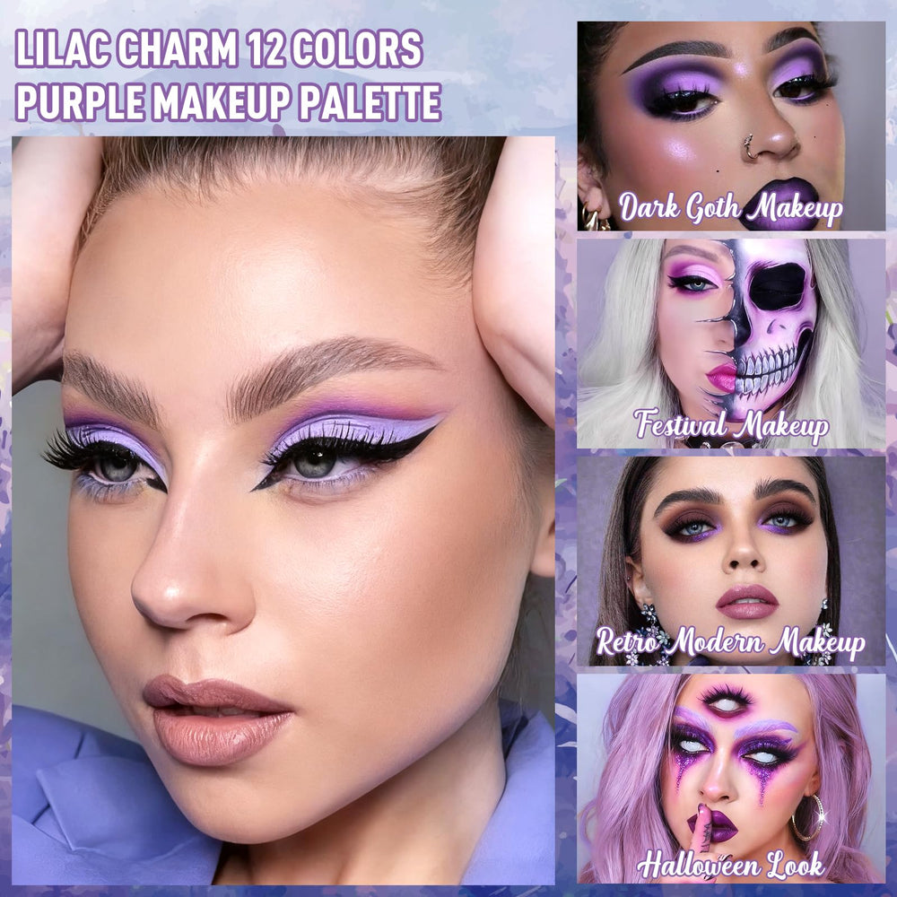 BEUSELF purple palette silky blendable texture enables seamless gradient shades.