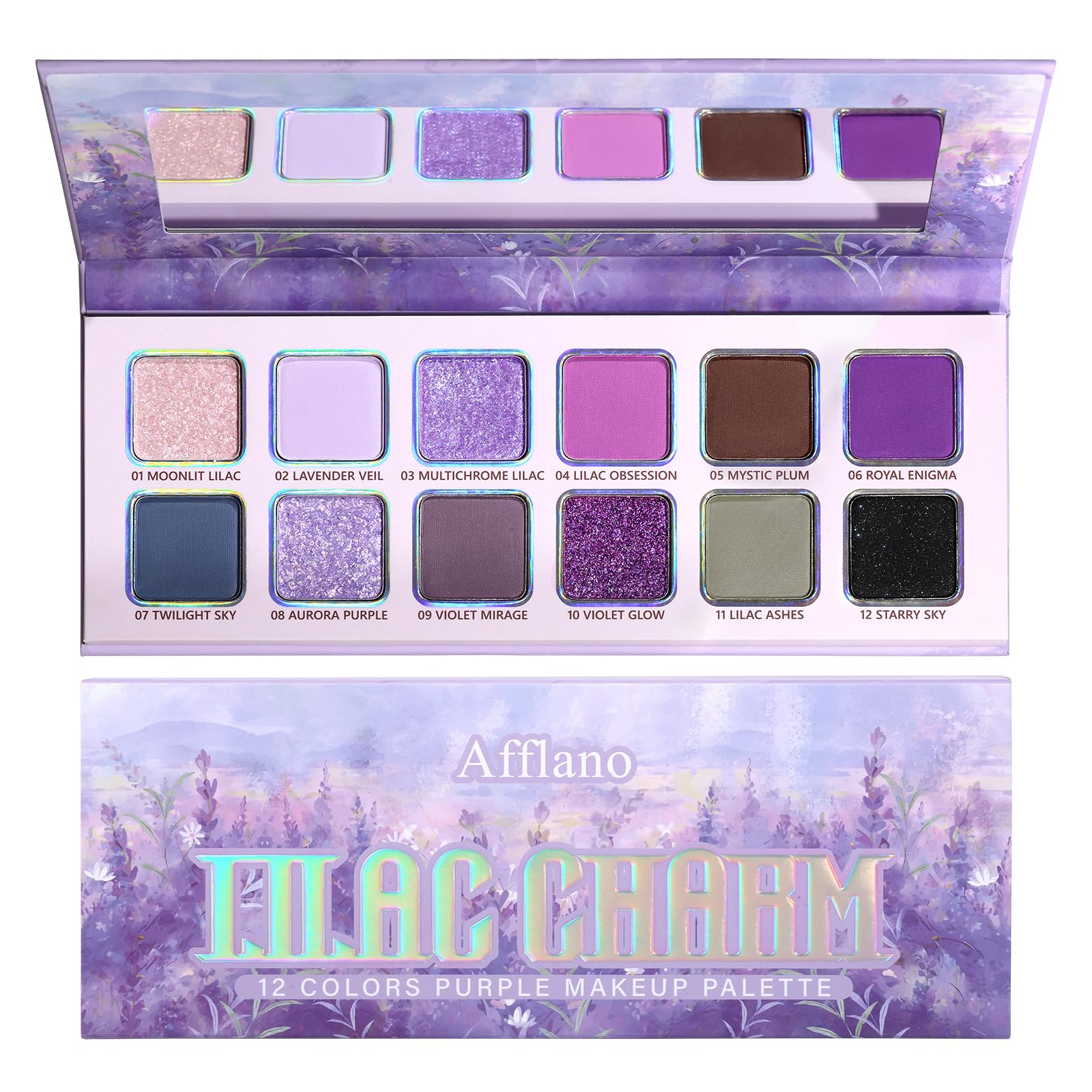 BEUSELF purple eyeshadow palette swatches show vibrant pigmentation for bold looks.