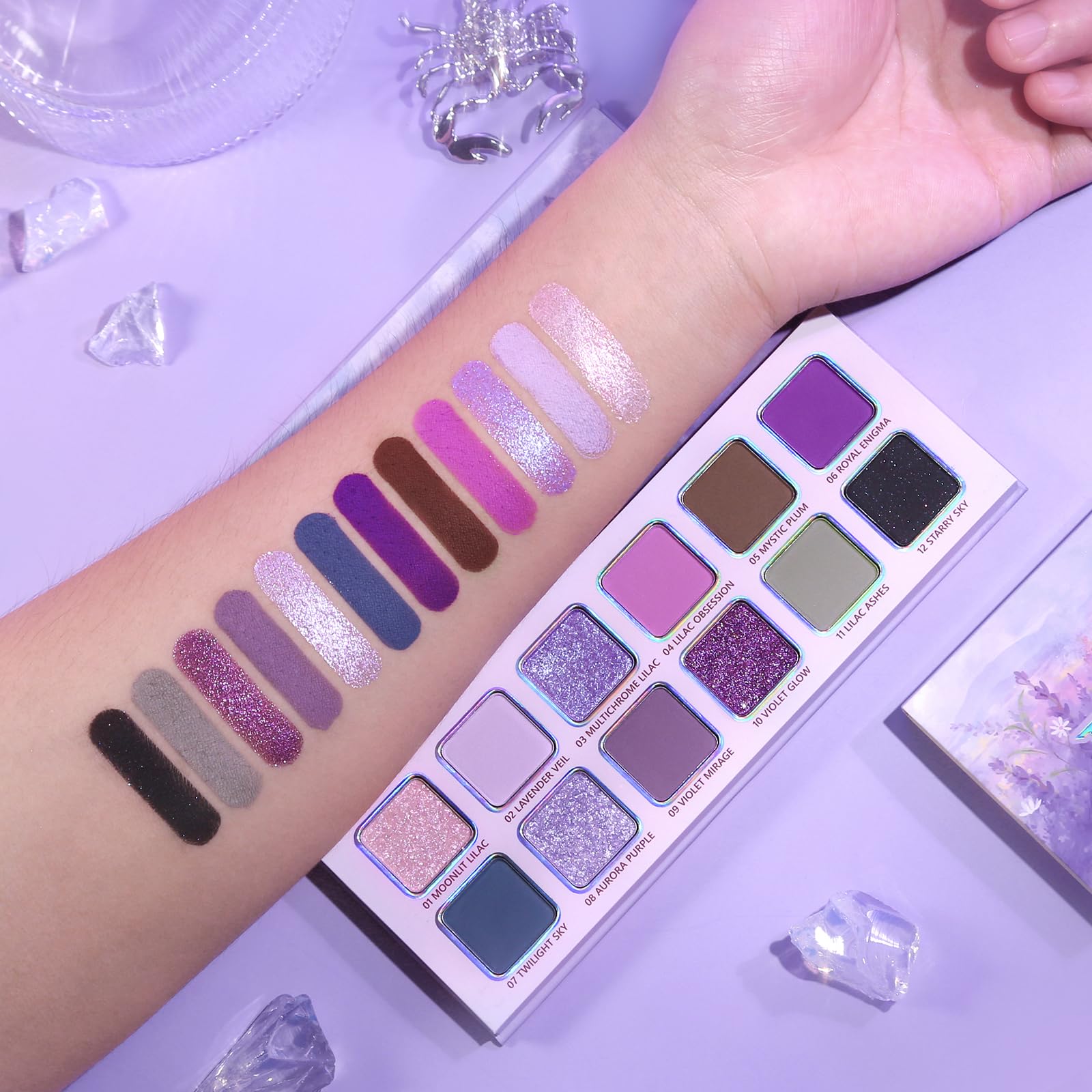 BEUSELF purple palette is vegan and cruelty-free for conscious beauty.