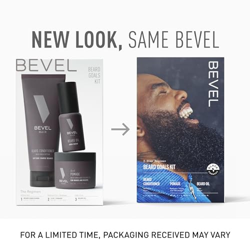 Bevel beard-balm-tube nourishes and styles for a smoother look
