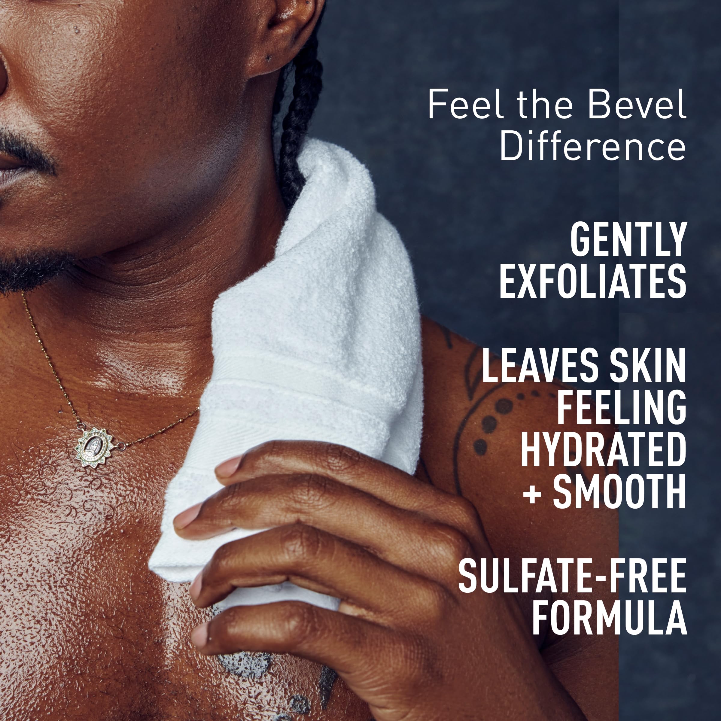 Bevel Exfoliating Body Wash Dark Cassis packaging varies, still premium product experience