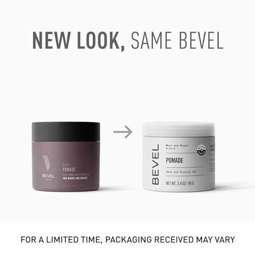 Bevel hands dispensing pomade for easy application and all-day hold.