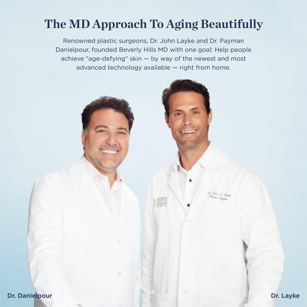 Beverly Hills MD Lift & Firm Cream with Aloe Vera and Vitamin E in use