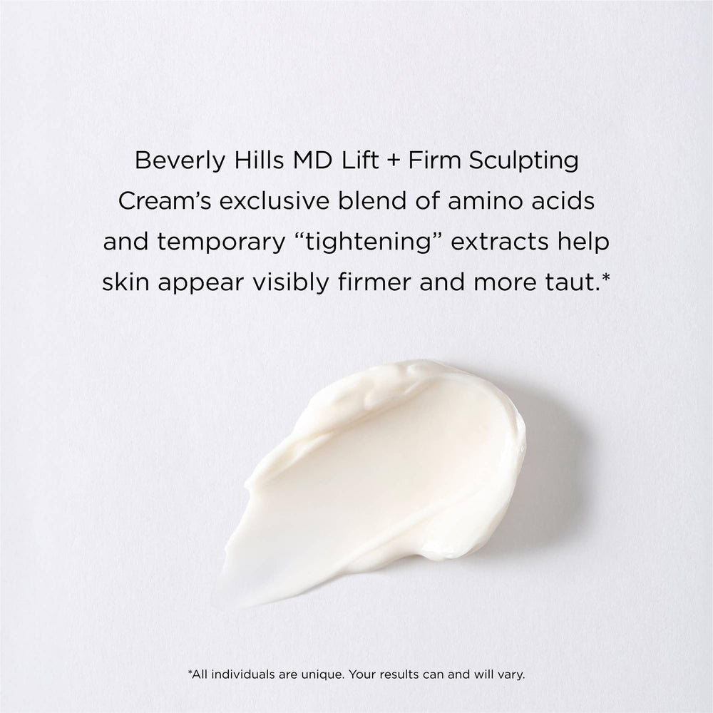Beverly Hills MD Lift & Firm Cream on neck and décolleté for a smoother silhouette