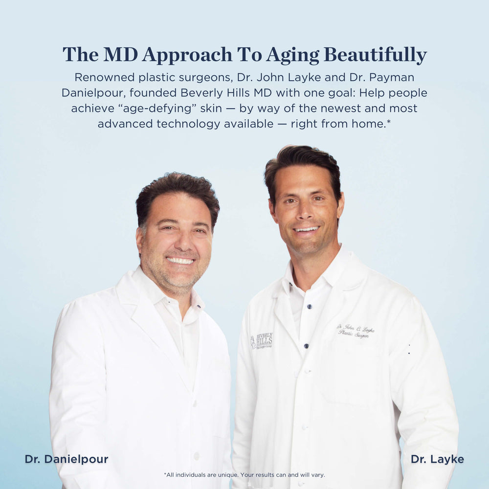 Beverly Hills MD night brow routine with serum application.