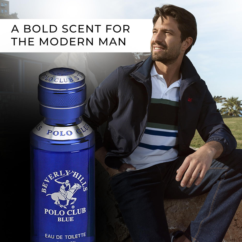 Beverly Hills Polo Club BLUE label detail signaling accessible luxury.