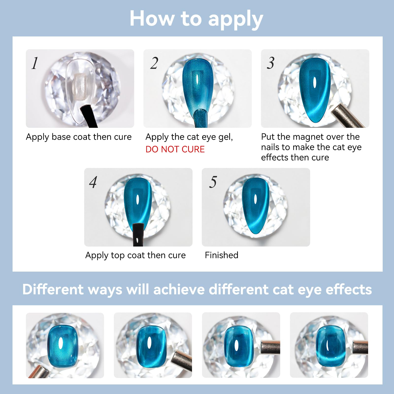 Bevimee at-home manicure using DIY-friendly cat eye polish