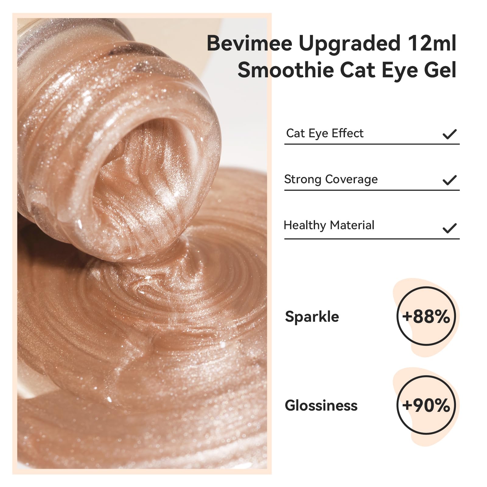 Bevimee Magnetic Stick Cat Eye Tool demonstrates magnetic effect options for versatile looks.