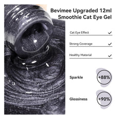 Bevimee magnetic stick close-up for varied cat eye effects.