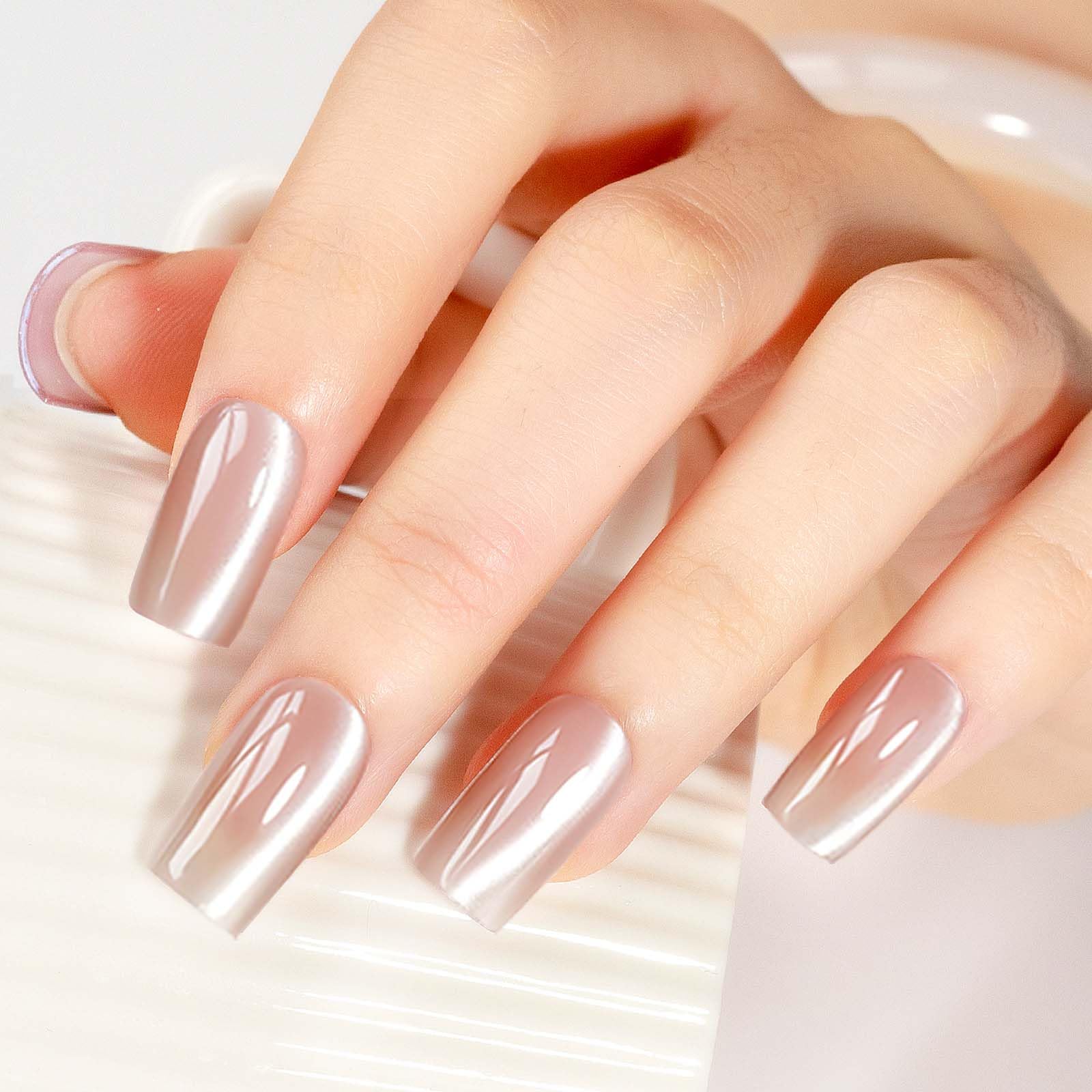 Bevimee Nude Cat Eye Swatches reveal shifting light reflections for mood-matching nail styles.
