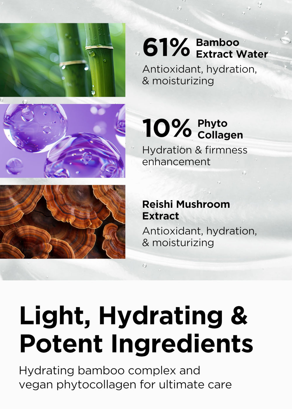 BE+WANTS bamboo-water under-eye provides refreshing hydration and gentle revitalization
