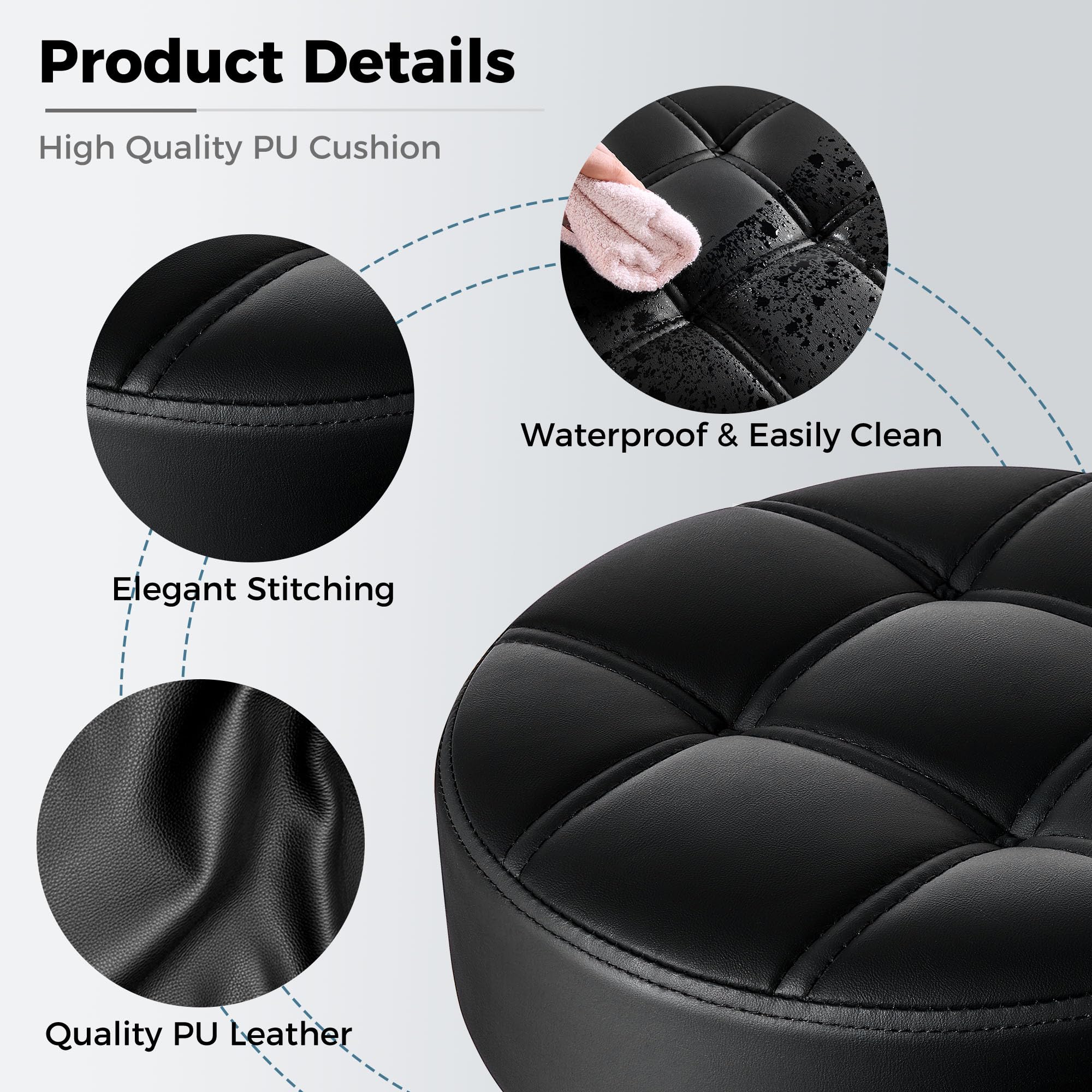 BEWISHOME rolling stool easy-assembly guide for quick setup