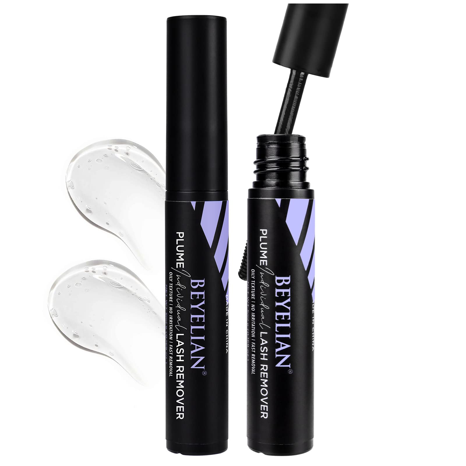 BEYELIAN Lash Remover bottle closeup shows compact 5g design for on-the-go use.