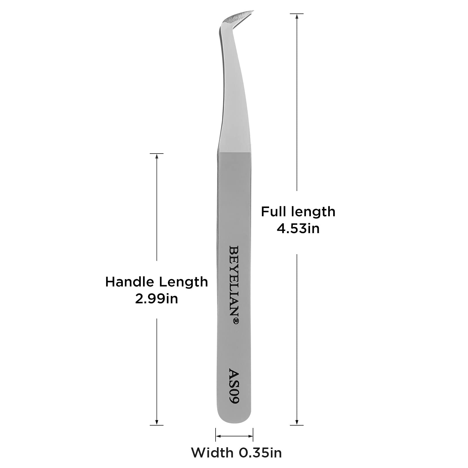 Beyelian mega-fan-friendly tweezers help create dense lash fans.