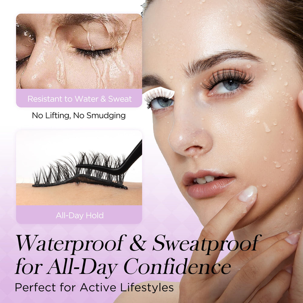 BEYELIAN press-on lashes on eye look demonstrating quick, reusable style