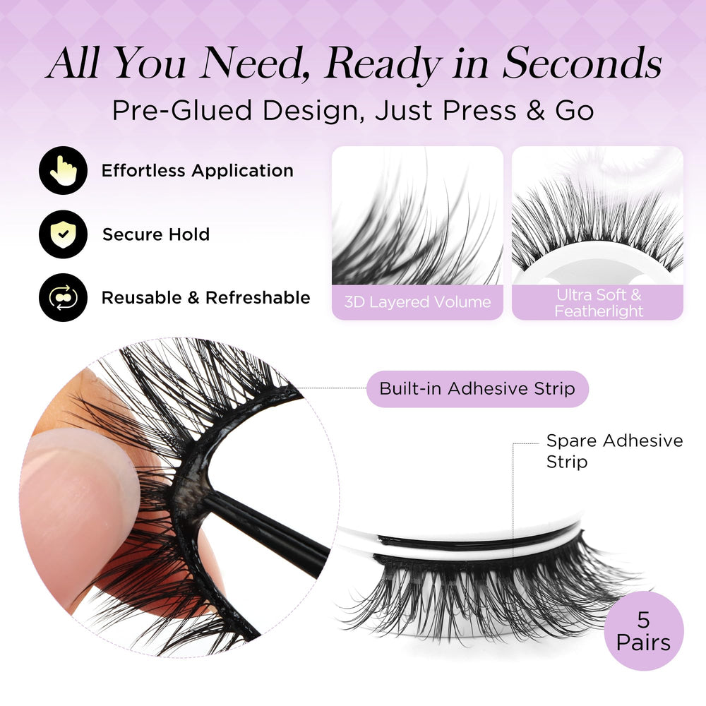 BEYELIAN lash band close-up highlighting seamless application
