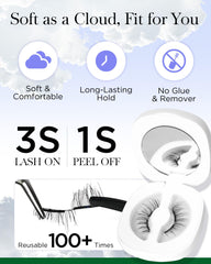 BEYELIAN soft magnetic strip close-up highlighting comfortable lash base