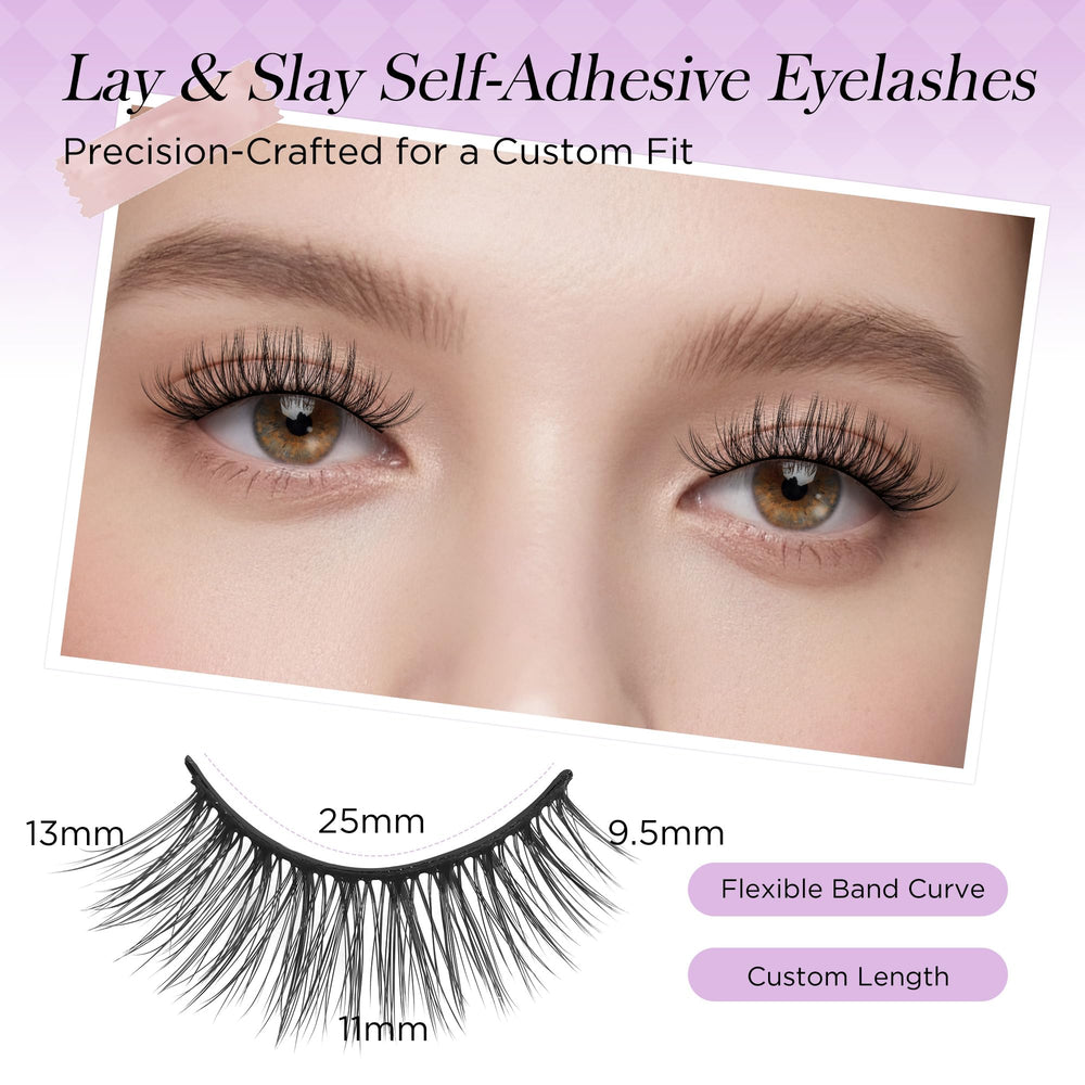 BEYELIAN wispy 3D lashes close-up with soft, feather-light texture