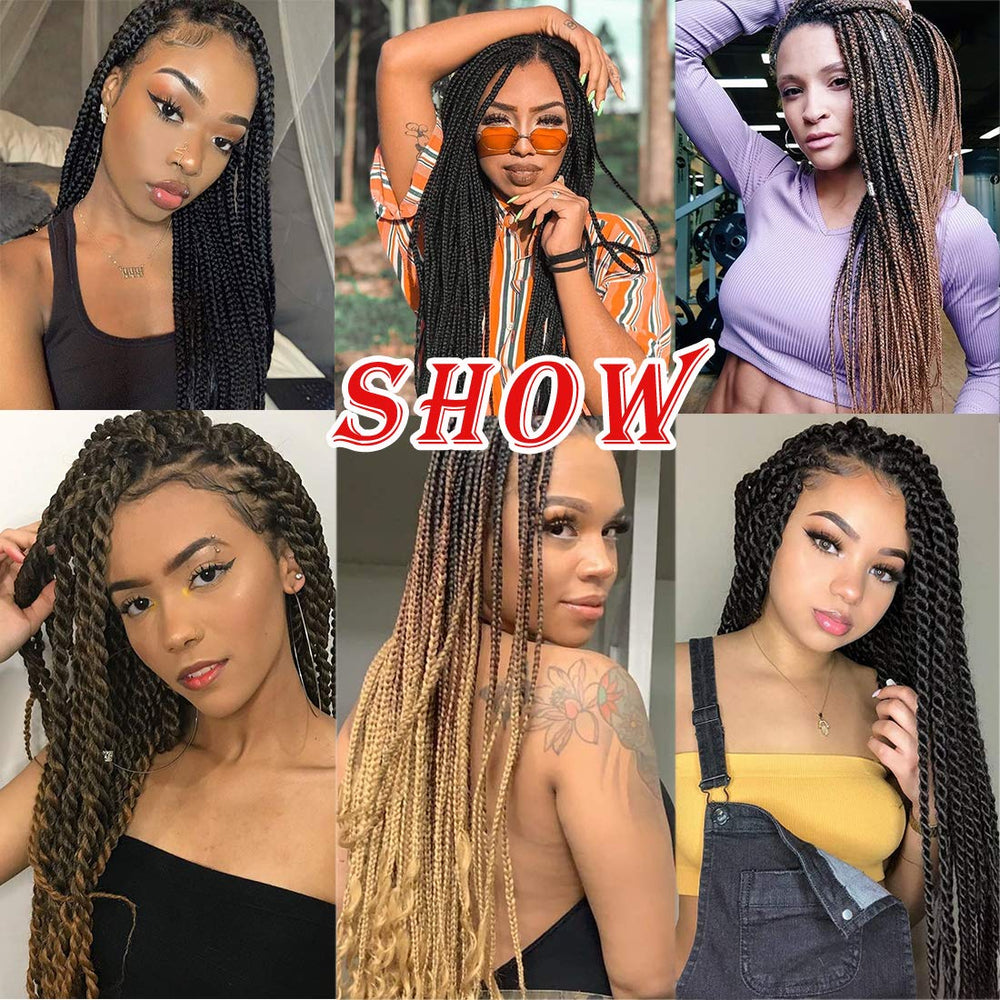 Beyond Beauty eight packs displayed for full-head braiding preparation