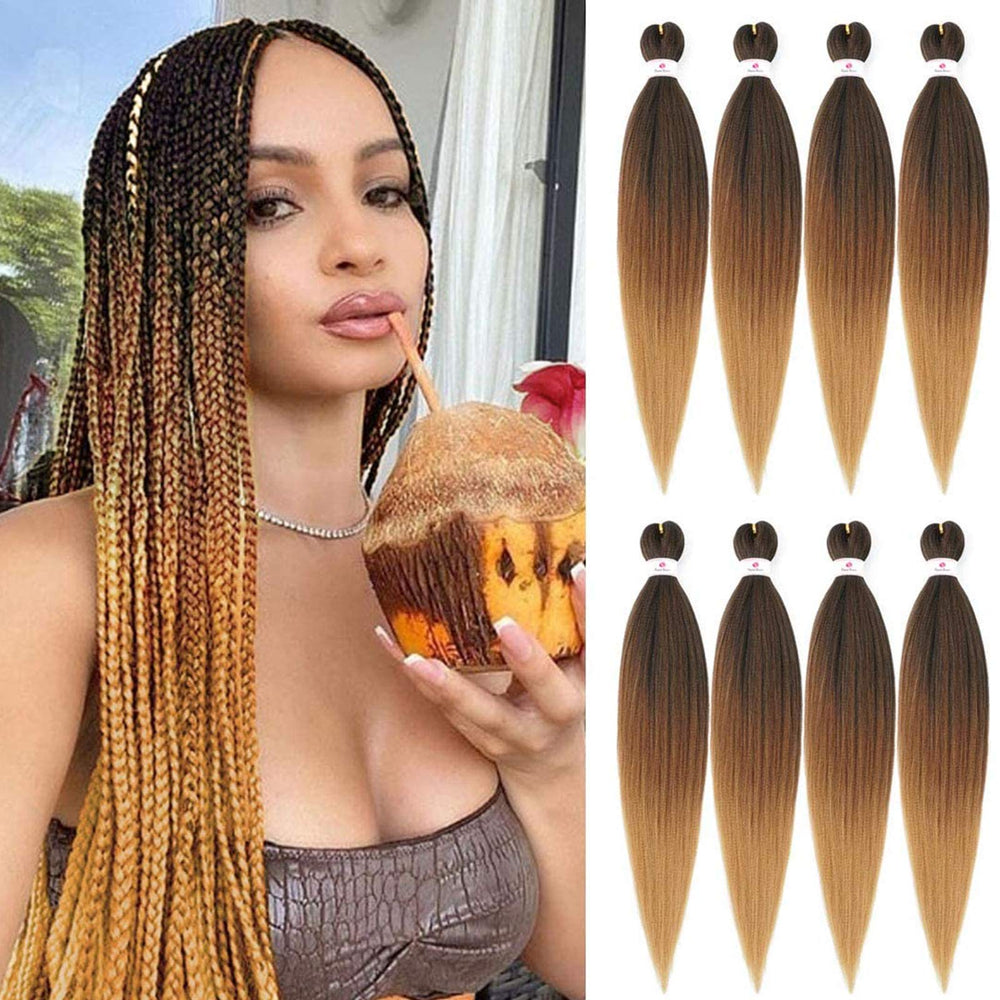 Beyond Beauty pre-stretched braiding hair 26-inch eight-pack ready for quick protective styling