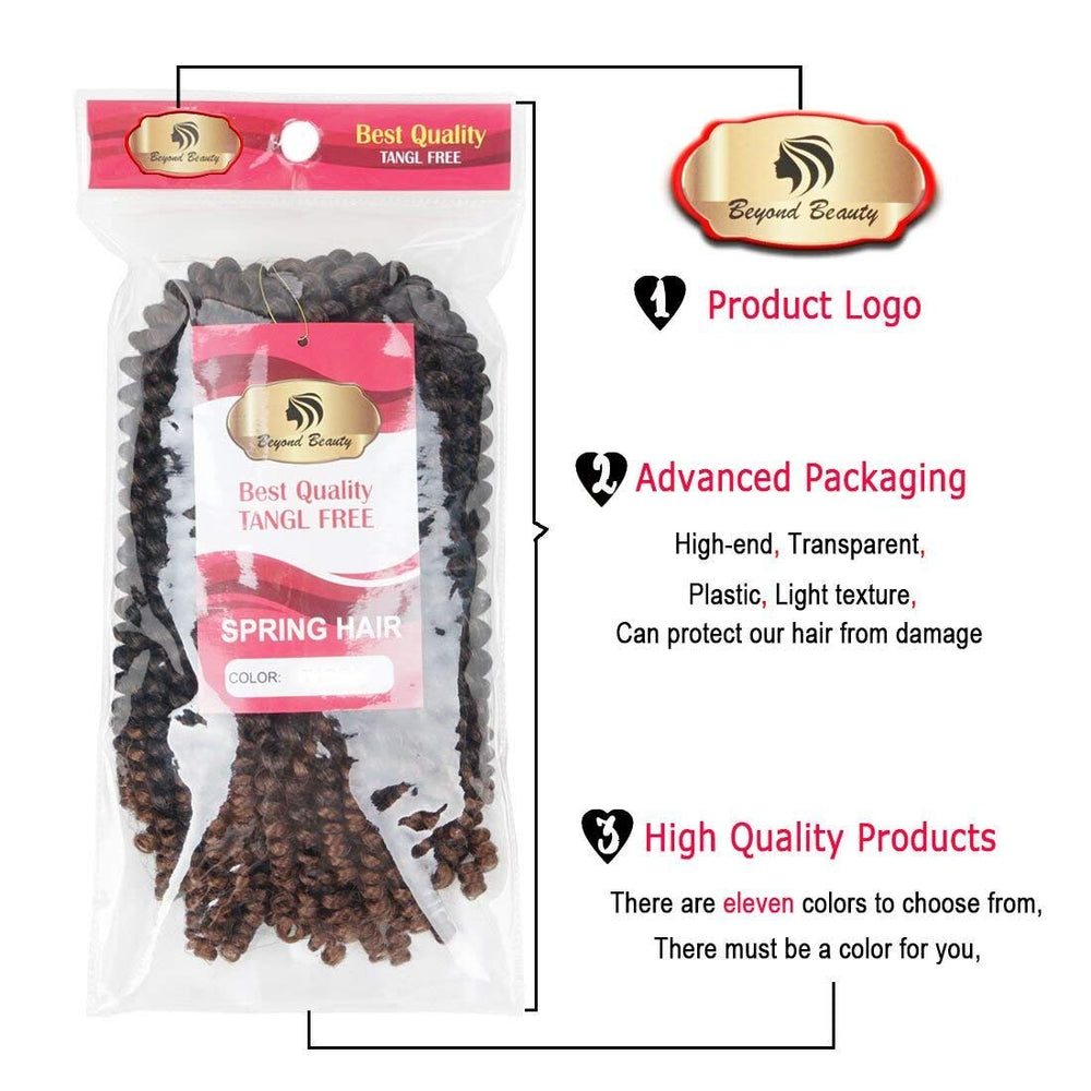 Beyond Beauty Spring Twist 8inch fluffy texture ready for quick protective styles