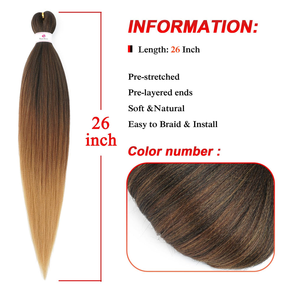 Beyond Beauty Yaki texture 26-inch braiding hair close-up highlights soft, realistic texture