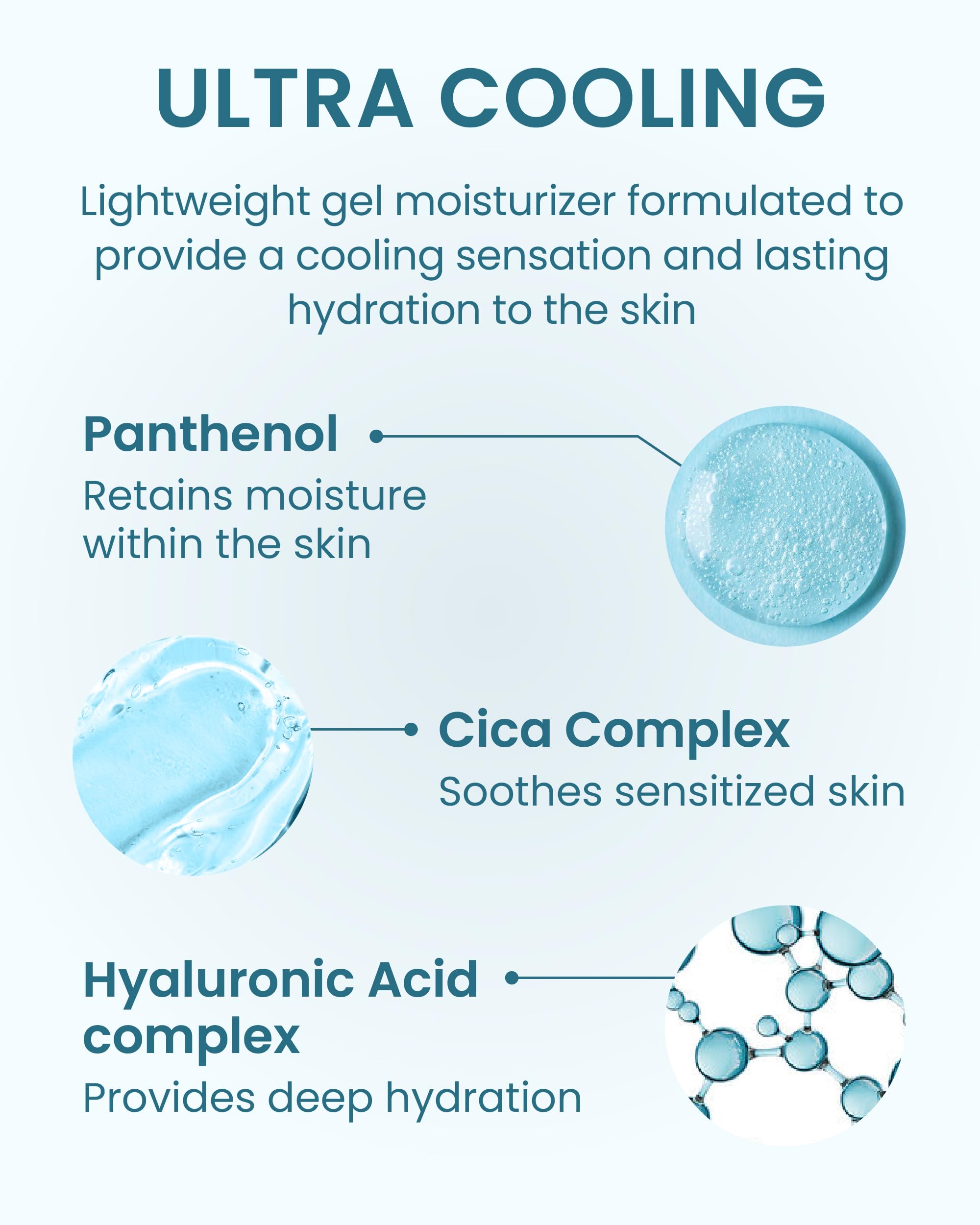 BEYOND Cream swirl on skin demonstrates cooling, hydrating texture.