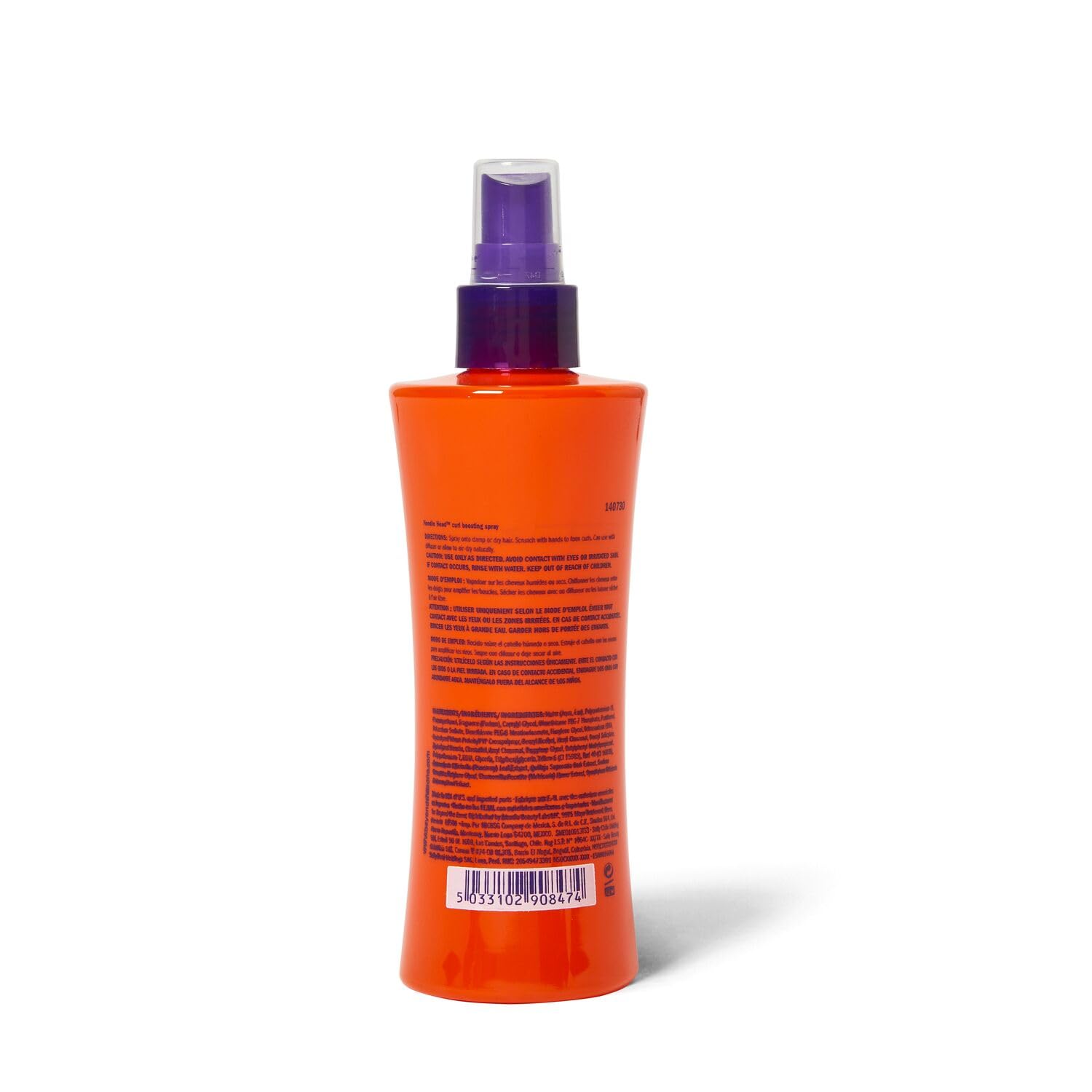 Beyond The Zone Noodle Head spritz application shows easy styling on damp hair.