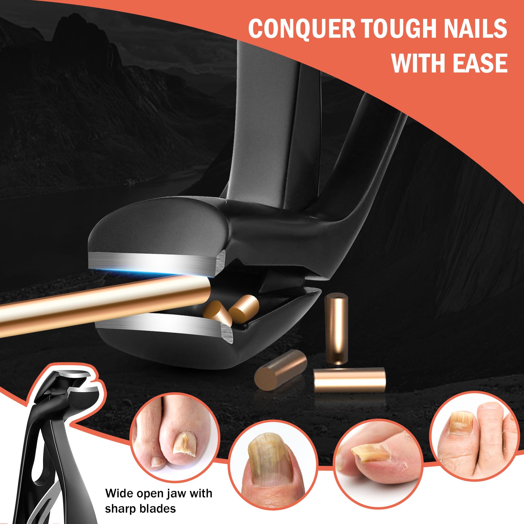 BEZOX comfort-grip handle delivers steady control during trimming.