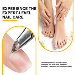 BEZOX Cuticle Clipper high-carbon-steel blades stay sharp for many manicures