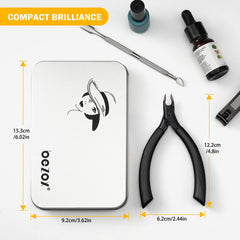 BEZOX cuticle clippers with anti-slip silicone handle for comfortable grip