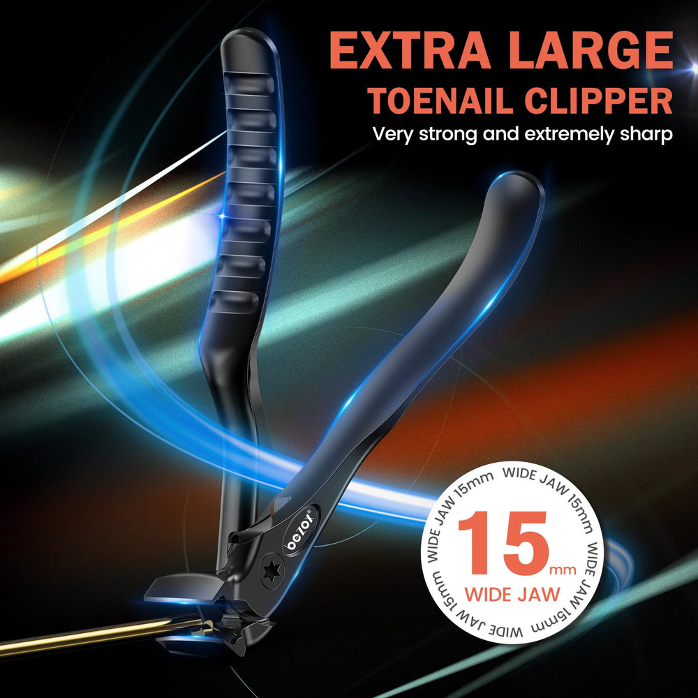 BEZOX ergonomic anti-slip handle provides comfortable grip during trimming.