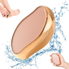 BEZOX Glass Foot File crystal-pedicure-scrubber smooths rough skin at home.