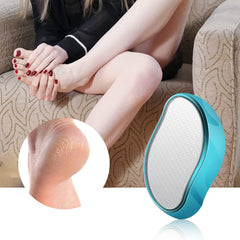 BEZOX Glass Foot File etched-glass provides gentle abrasion for renewed, soft skin.