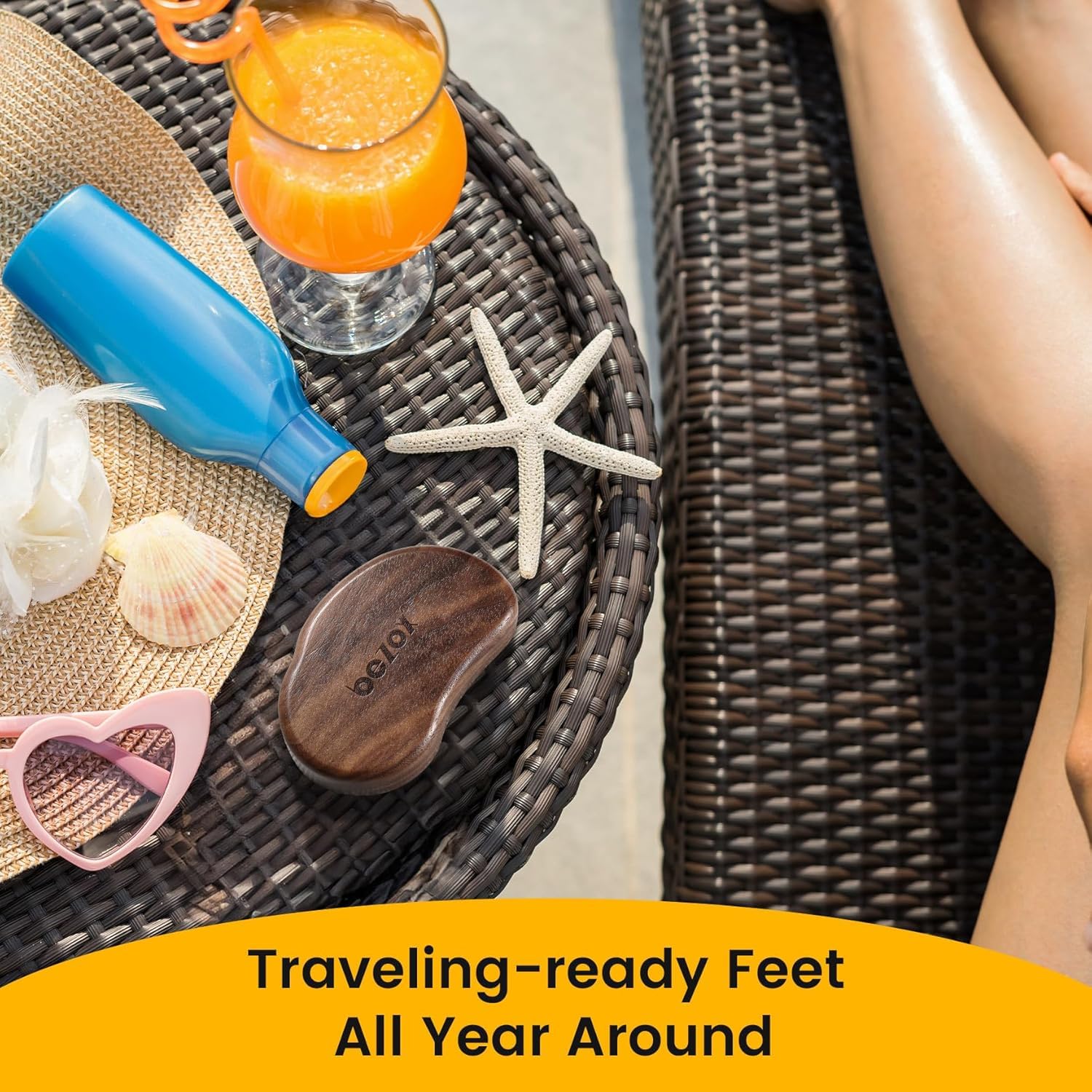 BEZOX Glass Foot Scrubber eco-friendly design supports sustainable grooming routines