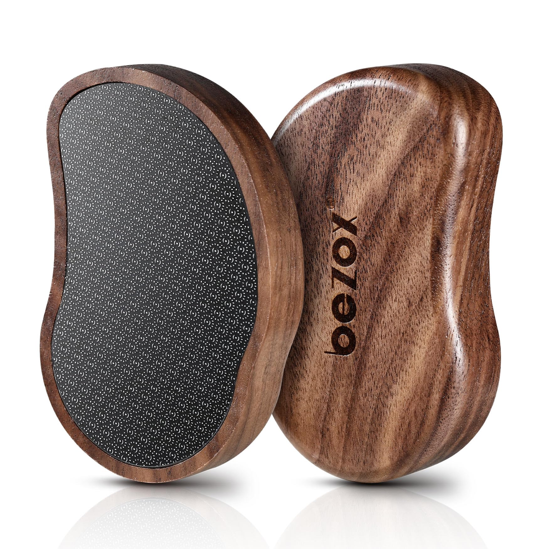 BEZOX Glass Foot Scrubber nano surface for precise callus reduction and smoother skin