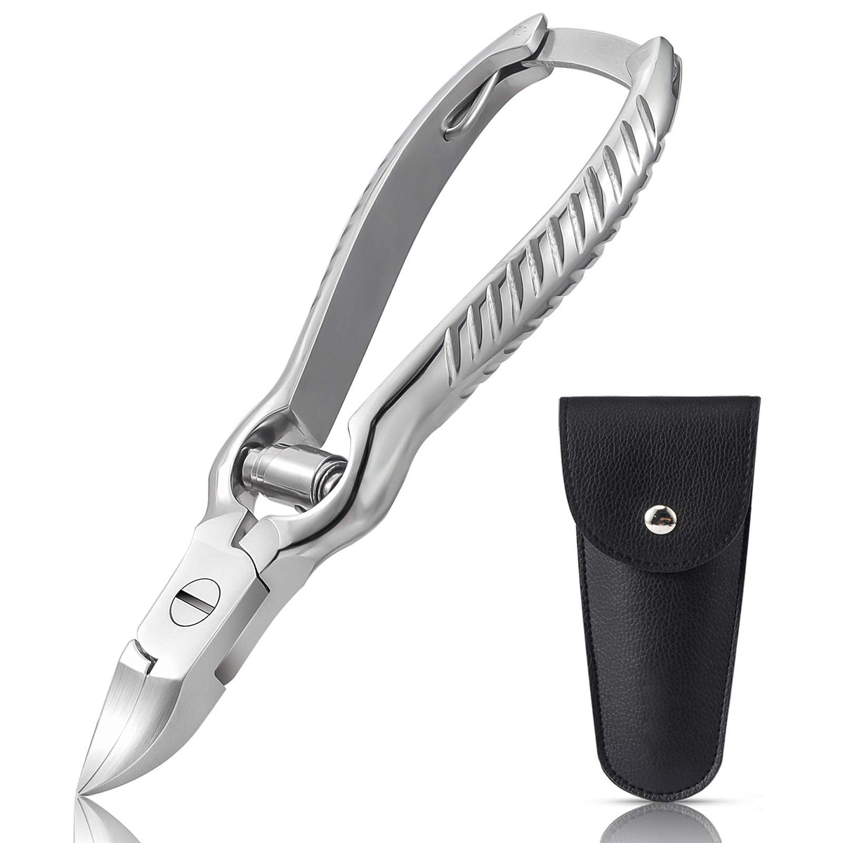 BEZOX heavy-duty podiatrist toenail clippers with steel body for reliable grooming