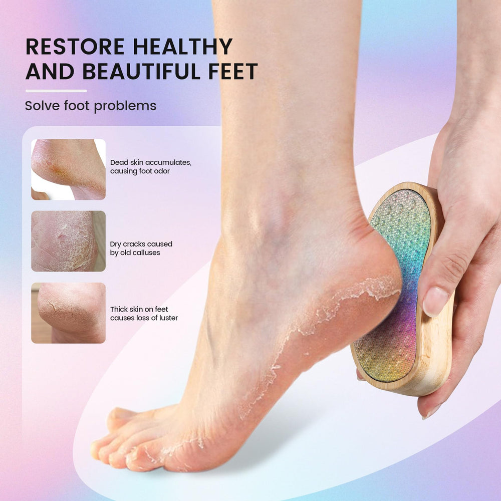 BEZOX Metal Foot File close-up highlighting durable non-porous surface.