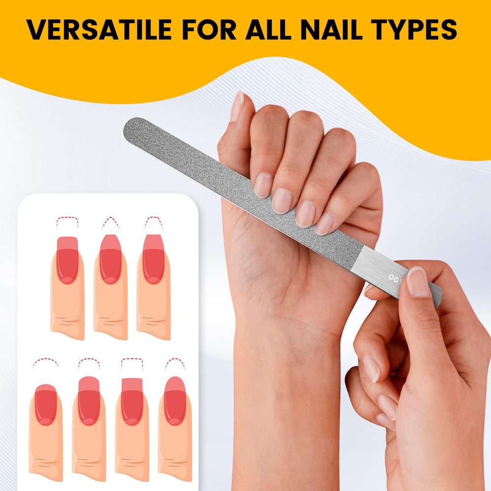 BEZOX metal nail files durable design resists bending