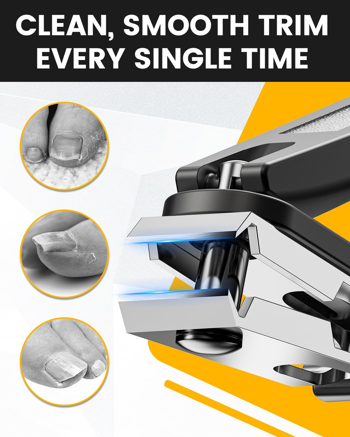 BEZOX ergonomic grip handle provides comfortable control during clipping.