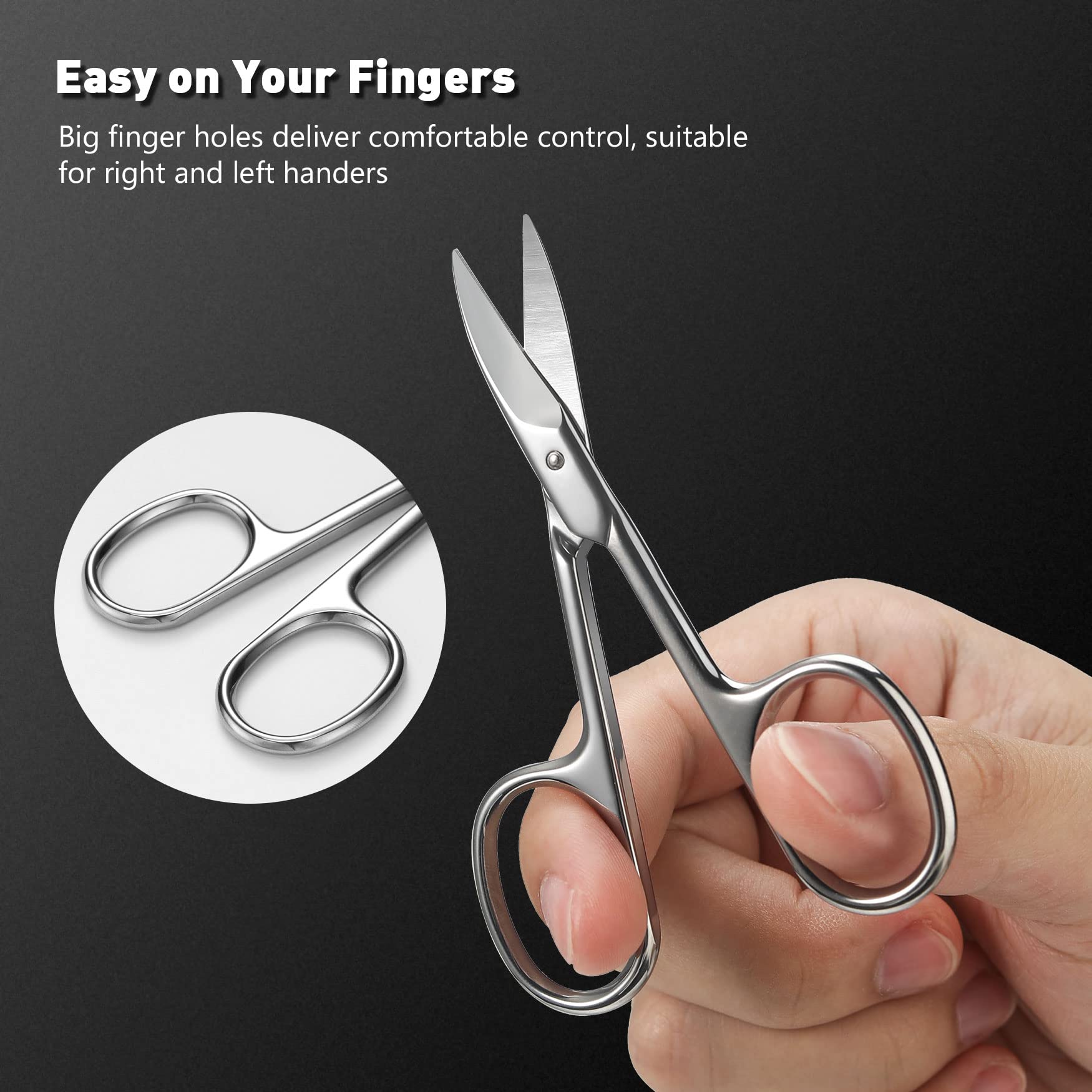 BEZOX nail scissors multi-functional-trimmer for nails and cuticles.
