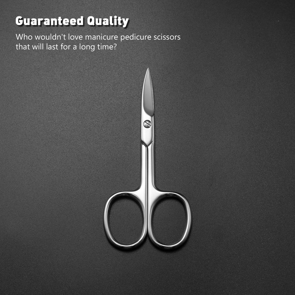 BEZOX nail scissors stainless steel construction for durability and easy cleaning.
