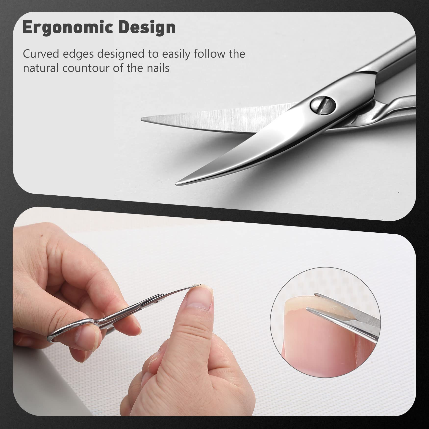 BEZOX nail scissors travel-case for on-the-go nail maintenance.