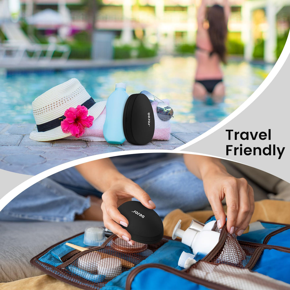 BEZOX Nano Glass Foot File ergonomic egg-grip for comfortable use.