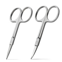 BEZOX premium nail scissors curved blade for precise trimming and brow shaping