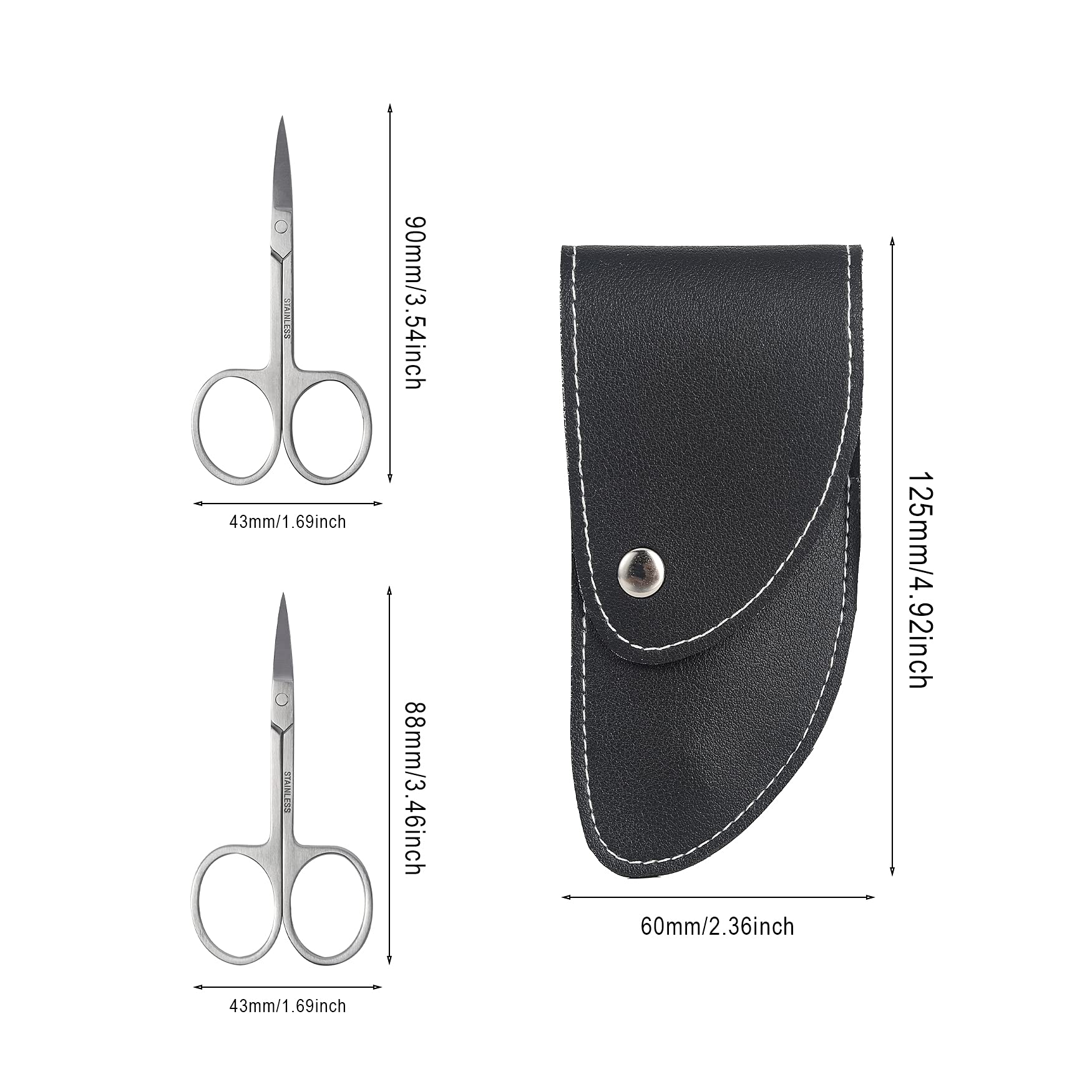 BEZOX premium nail scissors straight blade for clean nail edges and precise cuts