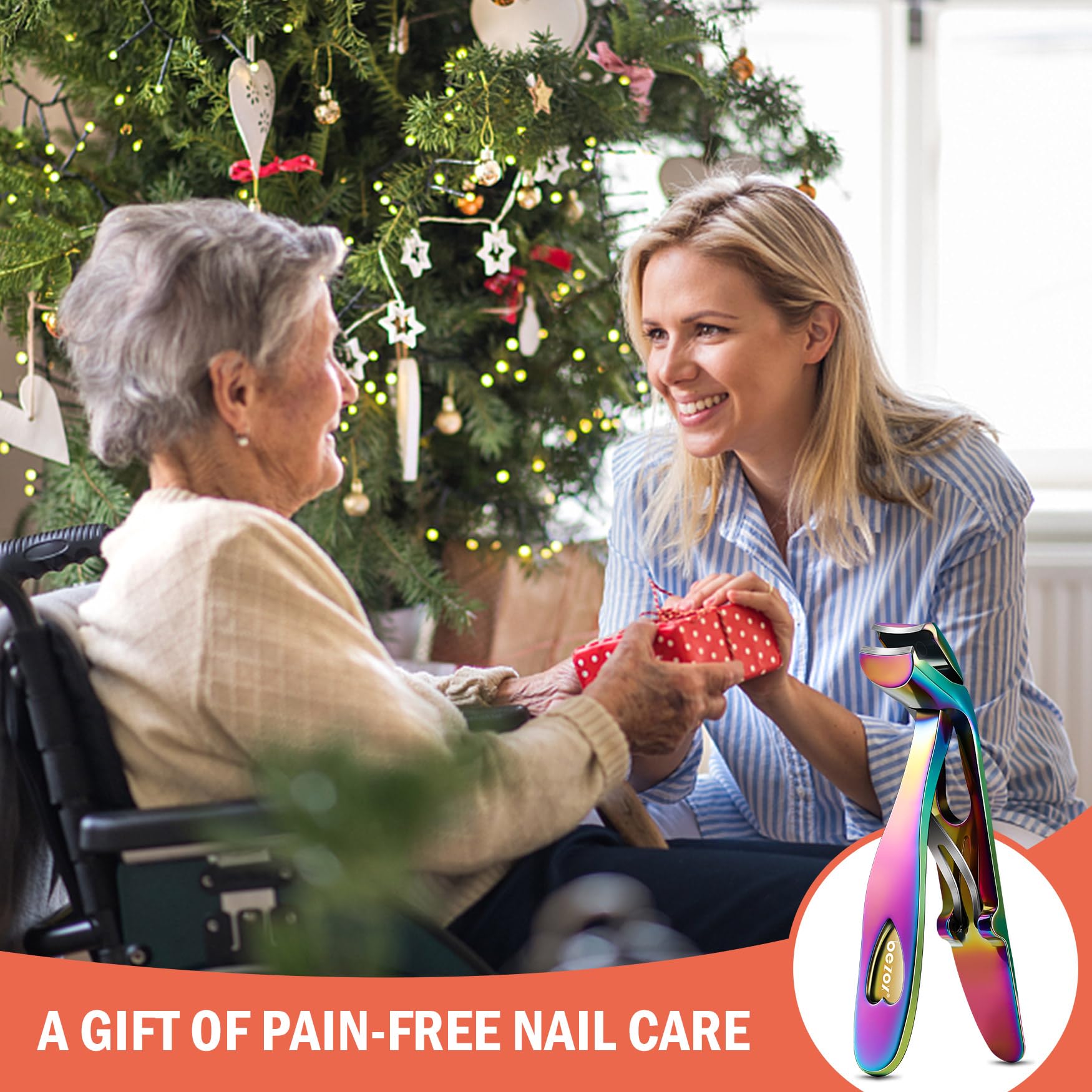 BEZOX seniors home-use clipper supports easy at-home nail care