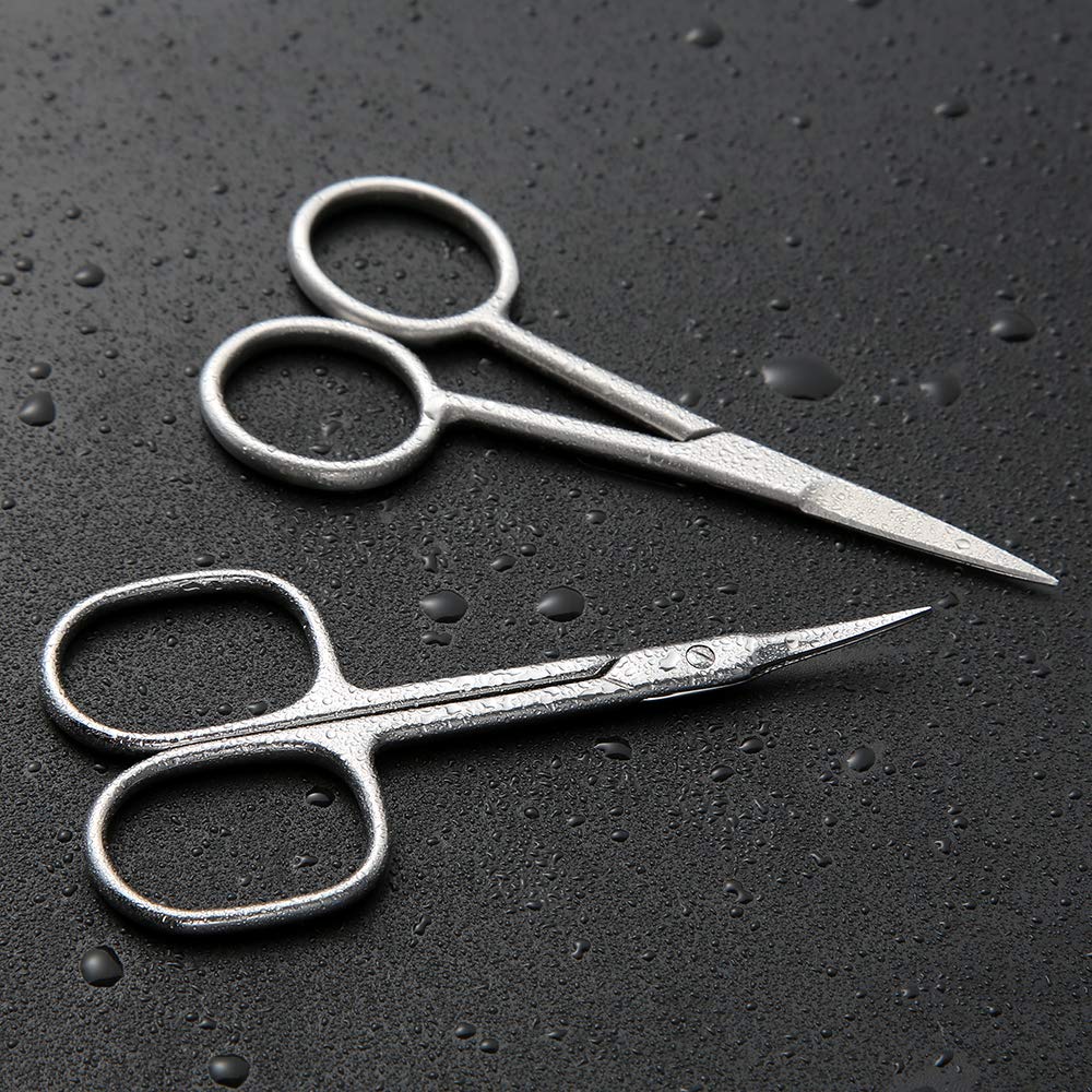BEZOX small scissors packaging box close-up illustrating hygienic storage solution.
