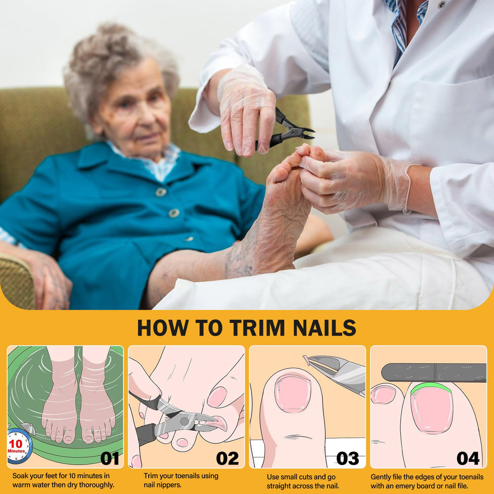 BEZOX senior-use design supports easy trimming with silicone grip.
